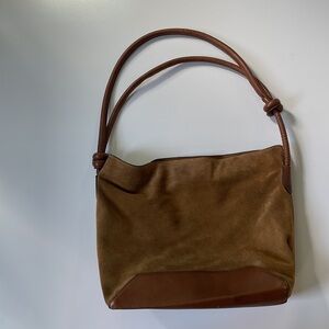 Zara suede purse